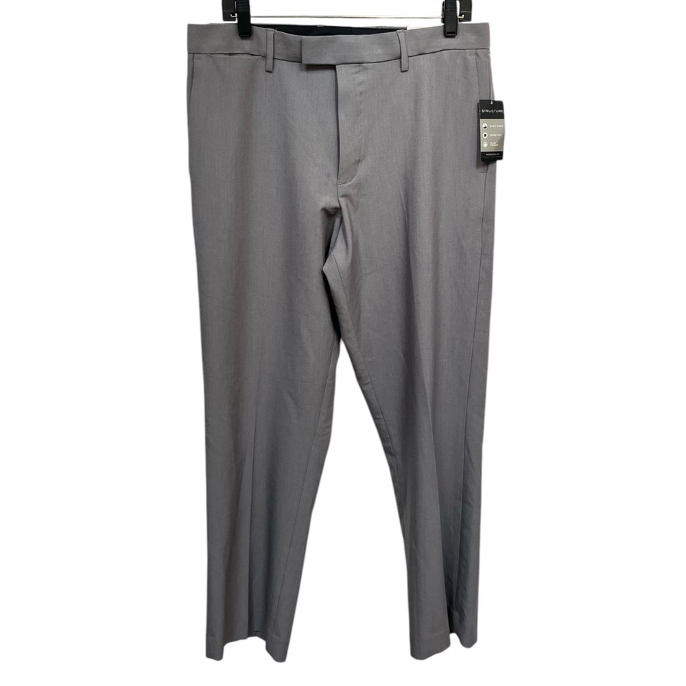 NEW Structure Dress Pant Modern Fit Ultimate Pant Coal Mine Heather 32 x 29